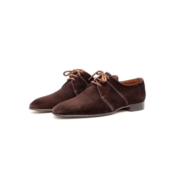Rare John Lobb Clipper Men's Brown Suede Oxford Shoes Size:US: 9EEU 42 /UK 8E